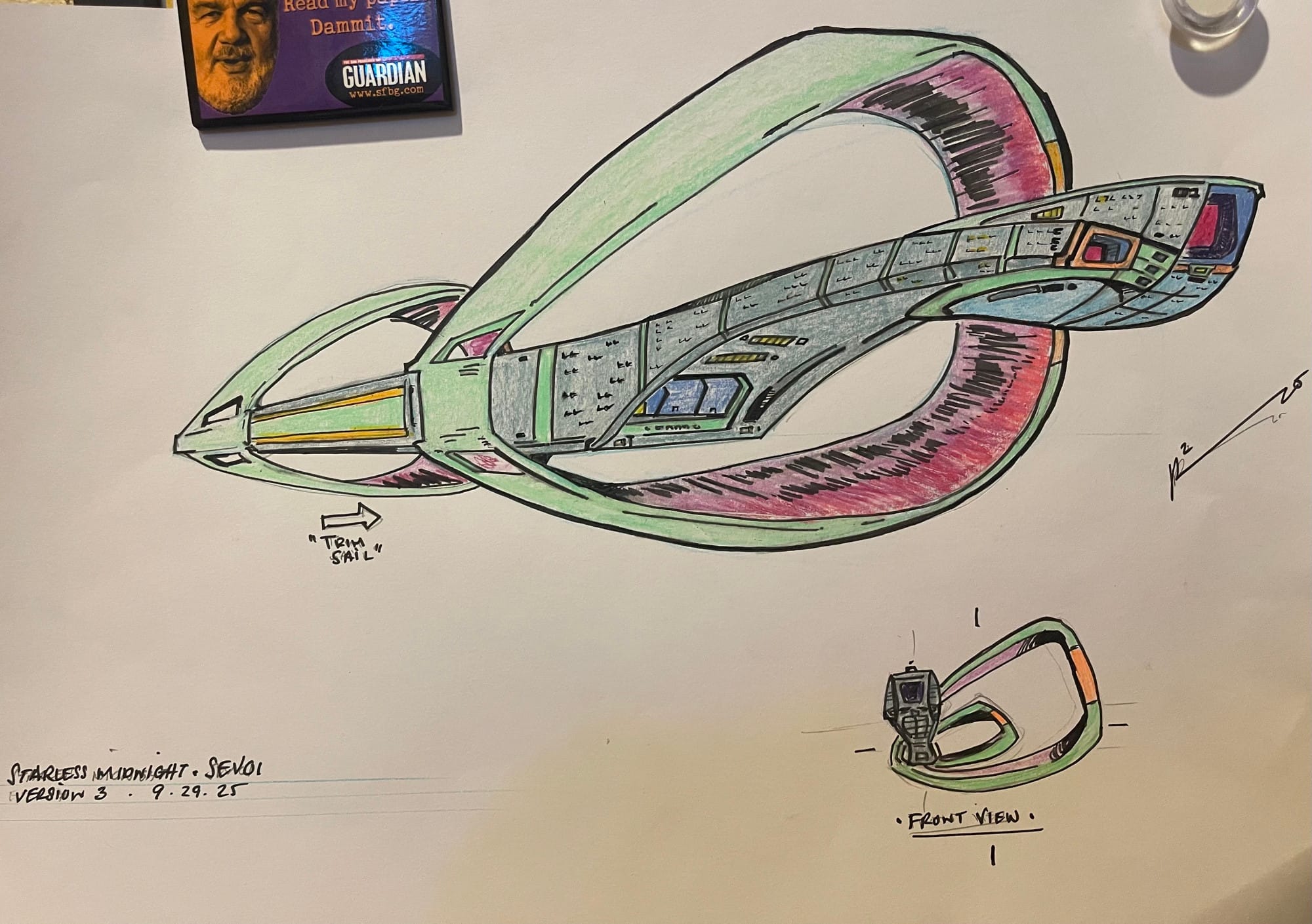 Putting pencil to paper for DISTANT WORLDS